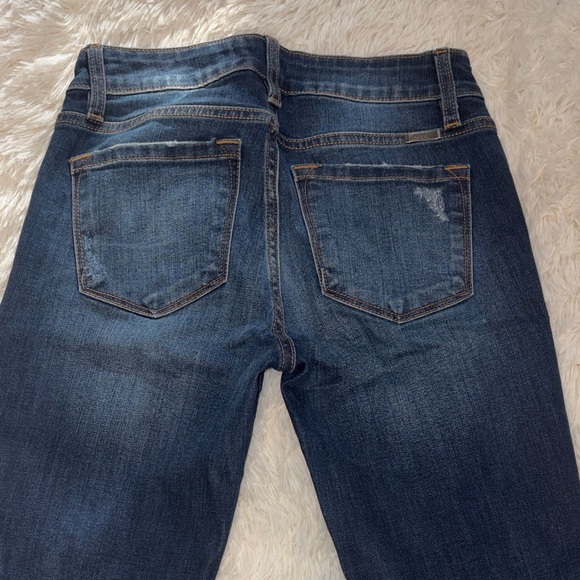 KanCan Stretch Distressed Jeans with Leopard Accents - Picture 4 of 6